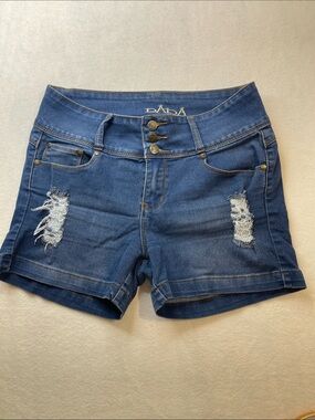 Para Distressed Blue Denim Shorts WOMENS SIZE 11 JR.